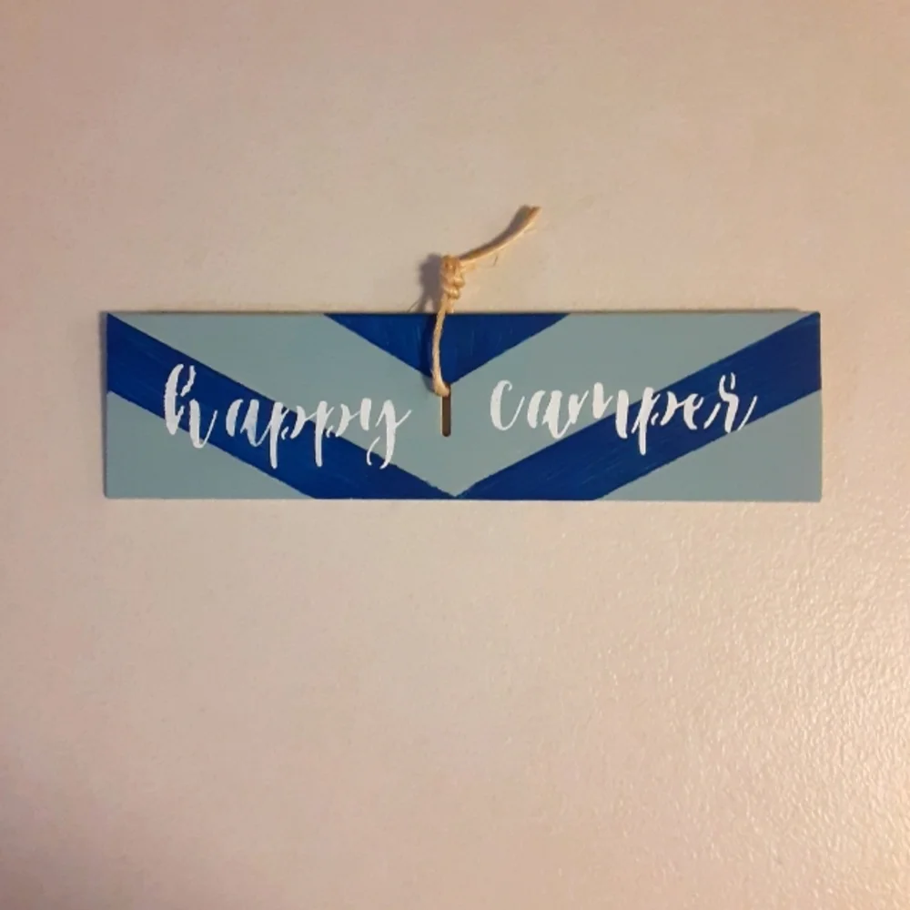 🌞HAPPY CAMPER HANDPAINTED SIGN